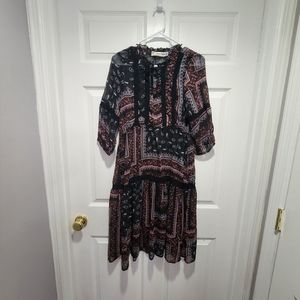 Sheer Lace dress 40 in long 36in bust 33in waist 100% polyester